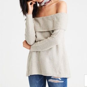 American Eagle Off the Shoulder Sweater